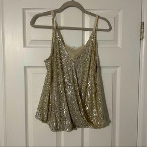 Silver sparkly Maurices cami